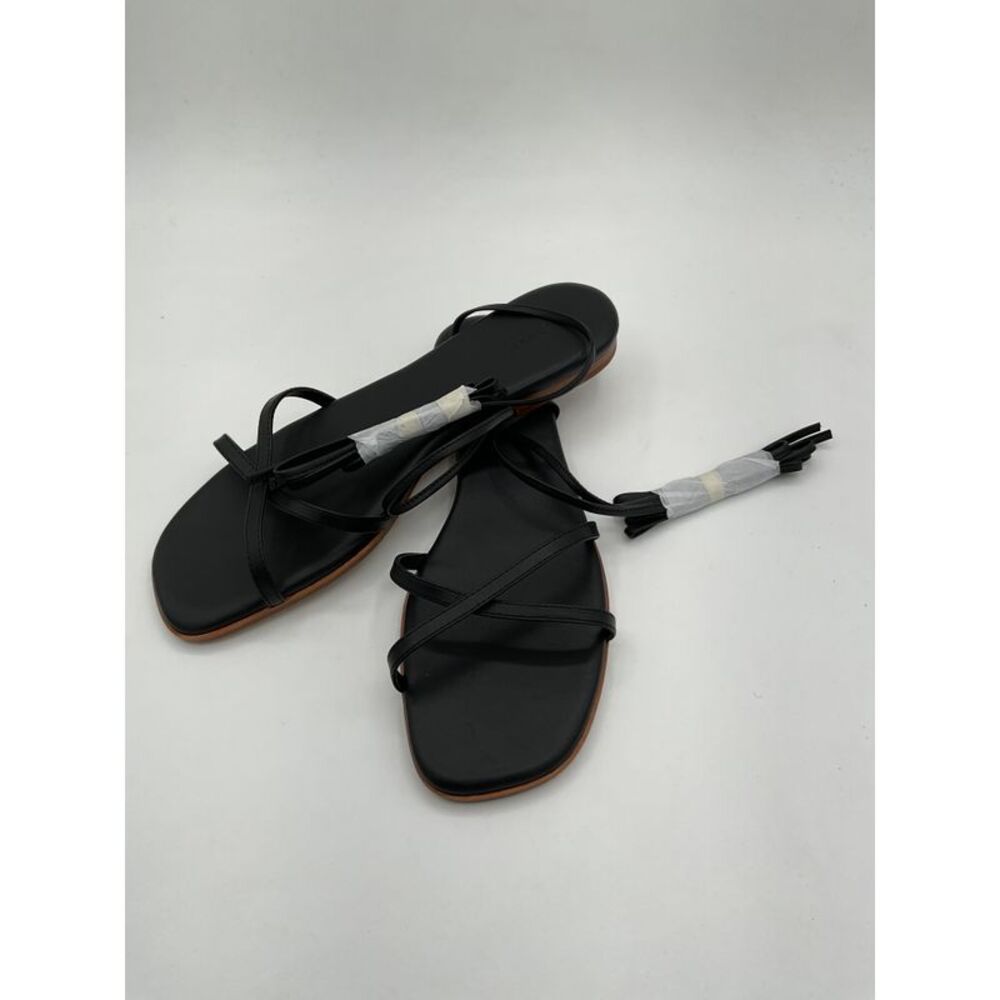 Quince Black Strappy Sandals